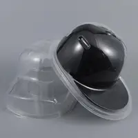 PVC Baseball Cap Display Box Dust-proof Curved Hat Storage Plastic Transparent Cover Flat Brim Hat Display Case 1
