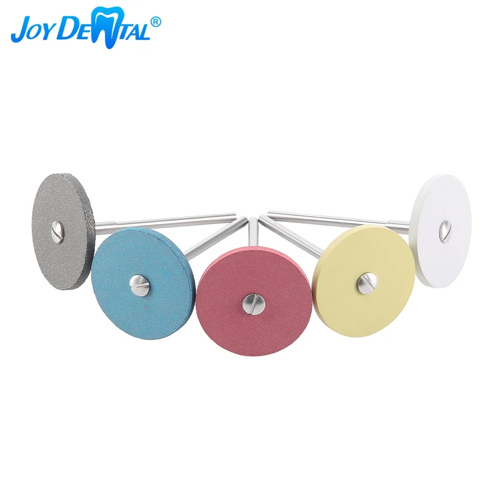 Joydental Dental Rubber Diamond Polisher Wheel Shank Diametro Hp 2.35Mm 135 °C Strumento Di Laboratorio Dentale Autoclavabile 1 Pz/Scatola