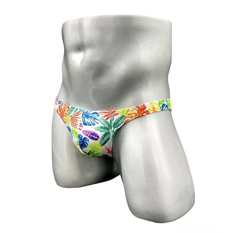 Ultra Low Waist Swimwear Men Swim Briefs Sexy Half Hips Mini Bikini Panties Slip Man Swimsuit Swimming Trunk Men's Bathing Suit