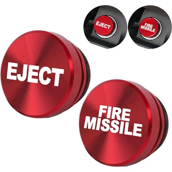 알루미늄 EJECT FIRE MISSILE 버튼 자동차 담배 라이터 플러그 커버, 12 V 전원 공급 장치, 대부분의 자동차 보트에 적합