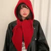 Korean Balaclava bonnet beanies y2k Hat scarf one-piece thickened warm retro Neck protection winter accessories knitted Law hat 4