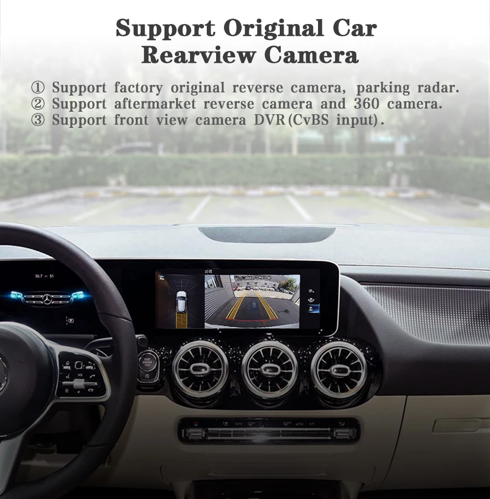 AUTOTOP 10,25/12,3 Zoll Dual-Touchscreen Android Carplay für Mercedes Benz New A C E GLA MBUX NTG6.0 Head Unit After 2018 Modell – Detail 9