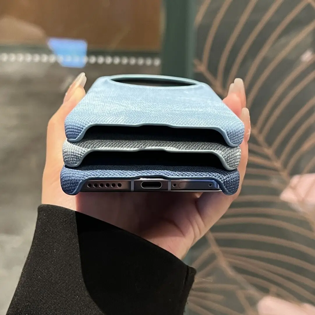 Cowboy Texture Shockproof Hard Shell Case with Anti-Fall Protection