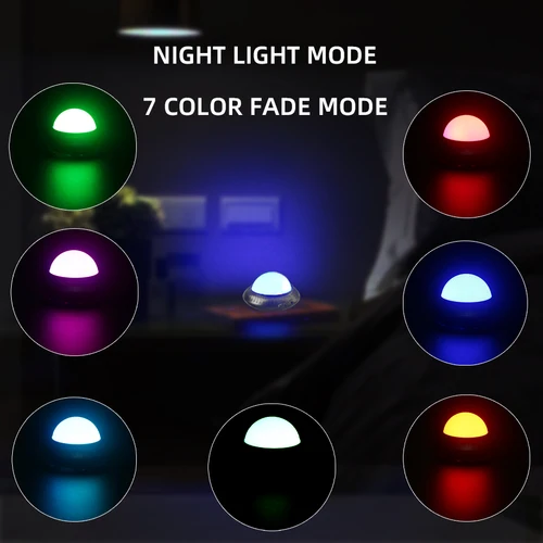ALIEN 휴대용 충전식 RGB 미니 디스코볼 알리언 나이트 라이트 2IN1 효과 음향 활성화 파티 웨딩 휴일 카 DJ 쇼 램프 4