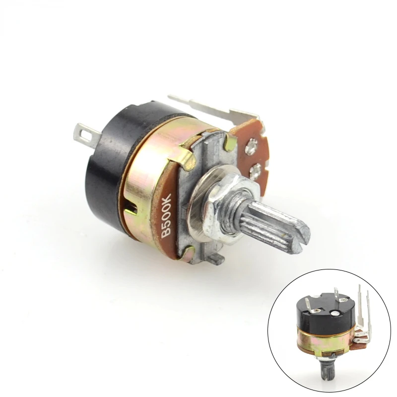 adjustable resistance speed regulator switch potentiometer B500K rotary potentiometer wire wound potentiometer