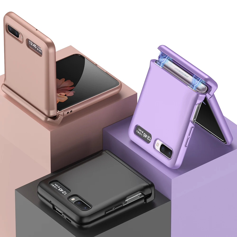 

Новый чехол-книжка Z, чехол для Samsung Galaxy Z, флип 1, 2, Z, флип 4, 3, Магнитный чехол с петлями, ударопрочный чехол для телефона