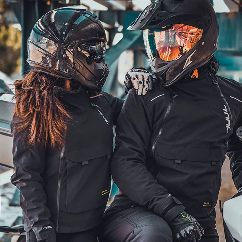 여성 오토바이 자켓 Anti-fall Motocross 라이딩 자켓 내장 CE 보호 패드 방수 모토 바이커 의류 4 계절