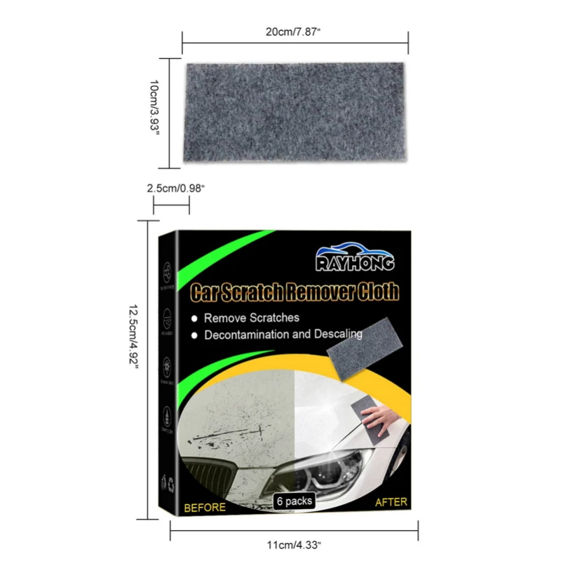Nano Sparkle Anti-Scratch Cloth For Car Universal Metal Surface Instant  Polishing Cloth Smart Car Surface Scratch Repair Remover - AliExpress