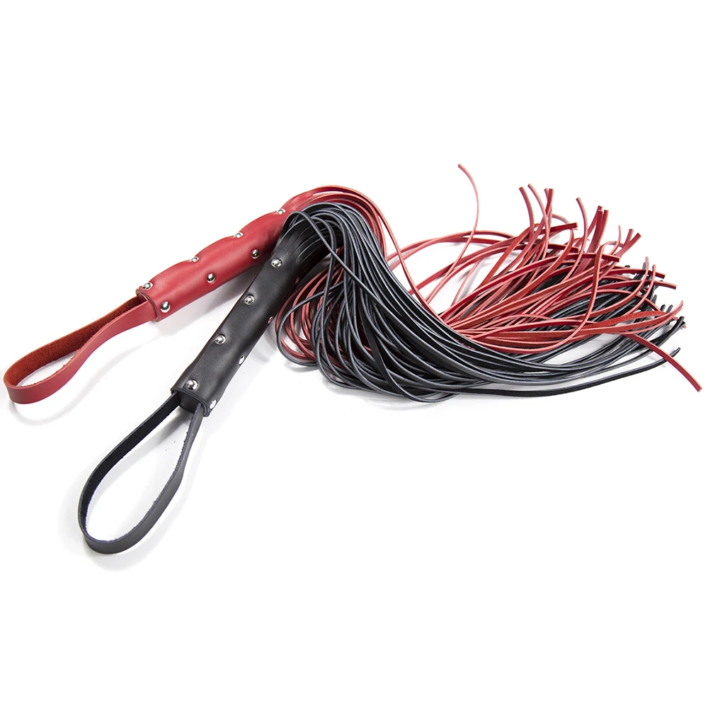 Handmade Genuine Leather Horse Whip Bull Whip for Horse Training Round