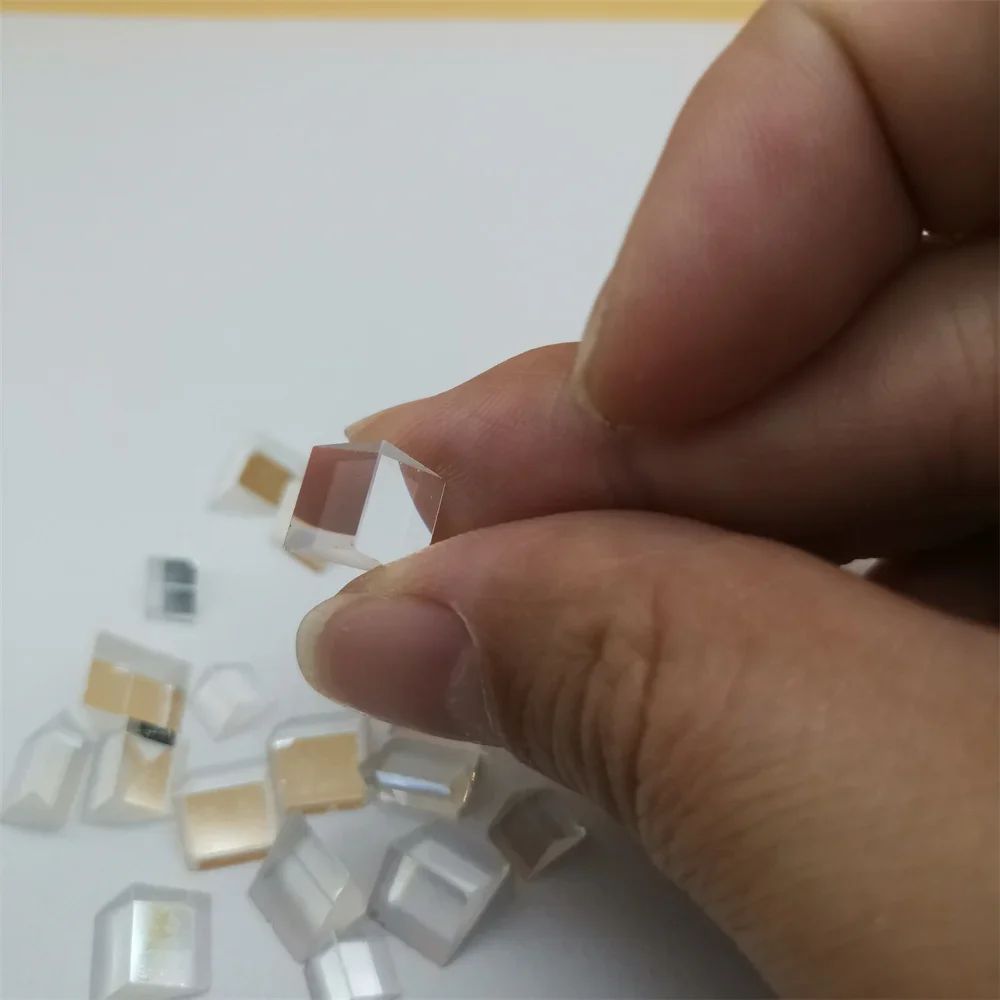 Optical Prisms Damaged Optical Glass Triangular Right Angle Prism Optics Light Science Optical Experiment Tools