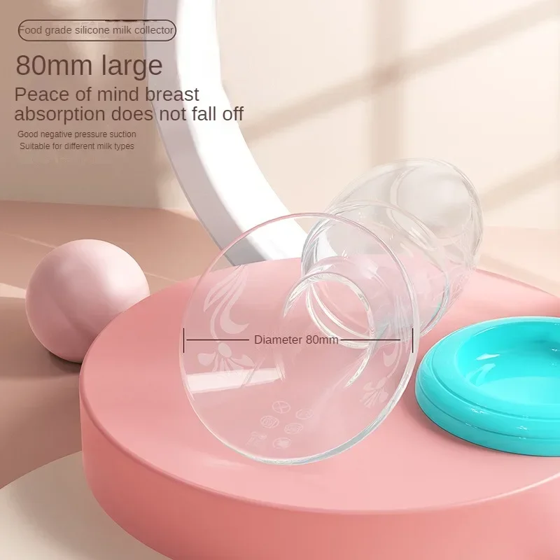 Silicone Maternal Milk Collector Food Grade Manual Breast Silicone Pumps Breast Milk Savers Baby Feeding Milk Pumps Accessories