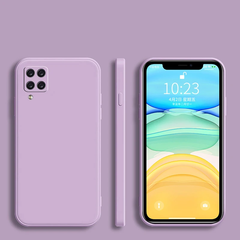 Chic Square Frame Silicone Phone Case - Soft Protective Back Cover