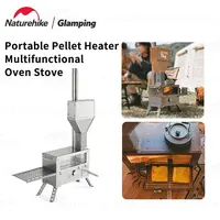 Naturehike Camping Stove Pellet Heating Fire Wood Heater Stove Portable Temperature Control Oven Picnic Cooing Stove Tent Stove