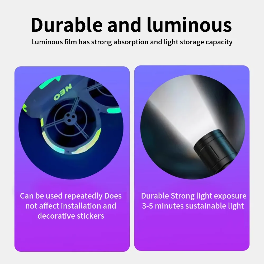Suitable for DJI NEO stickers night light film cool film selfie handheld flight time travel machine accessories drone accessories fashion stickers camera sticker smartphone stickers