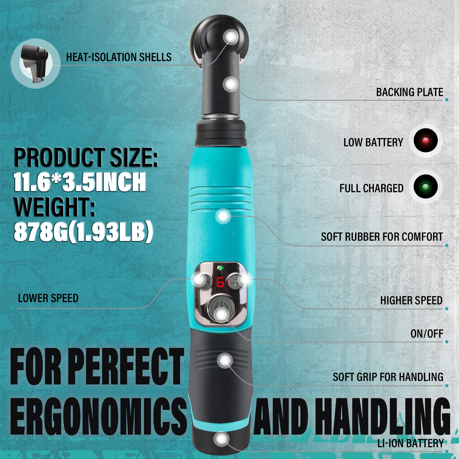 Car Polisher AUTIWOZ 12V Cordless 6-Speed Buffer with 2.0Ah Battery Full Detailing Kit for Car Care