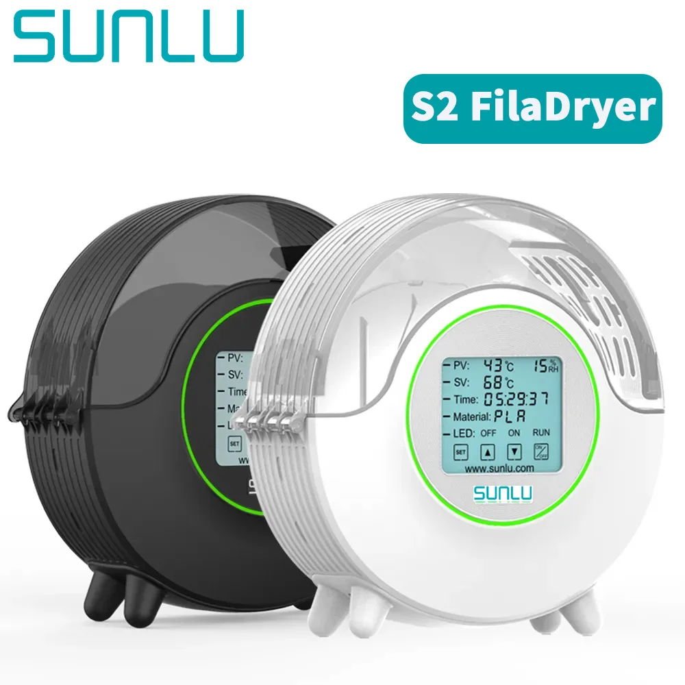 SUNLU 3D Filament Dryer Box S2 Storage Arid Machine FDM Accessories Parts Filament Holder Printer Mate FilaDryer S2 Fastshipping sunlu 3d filament dryer s2 filadryer dry box s2 drying filaments storage box keeping filament dry holder free 3d printer mate