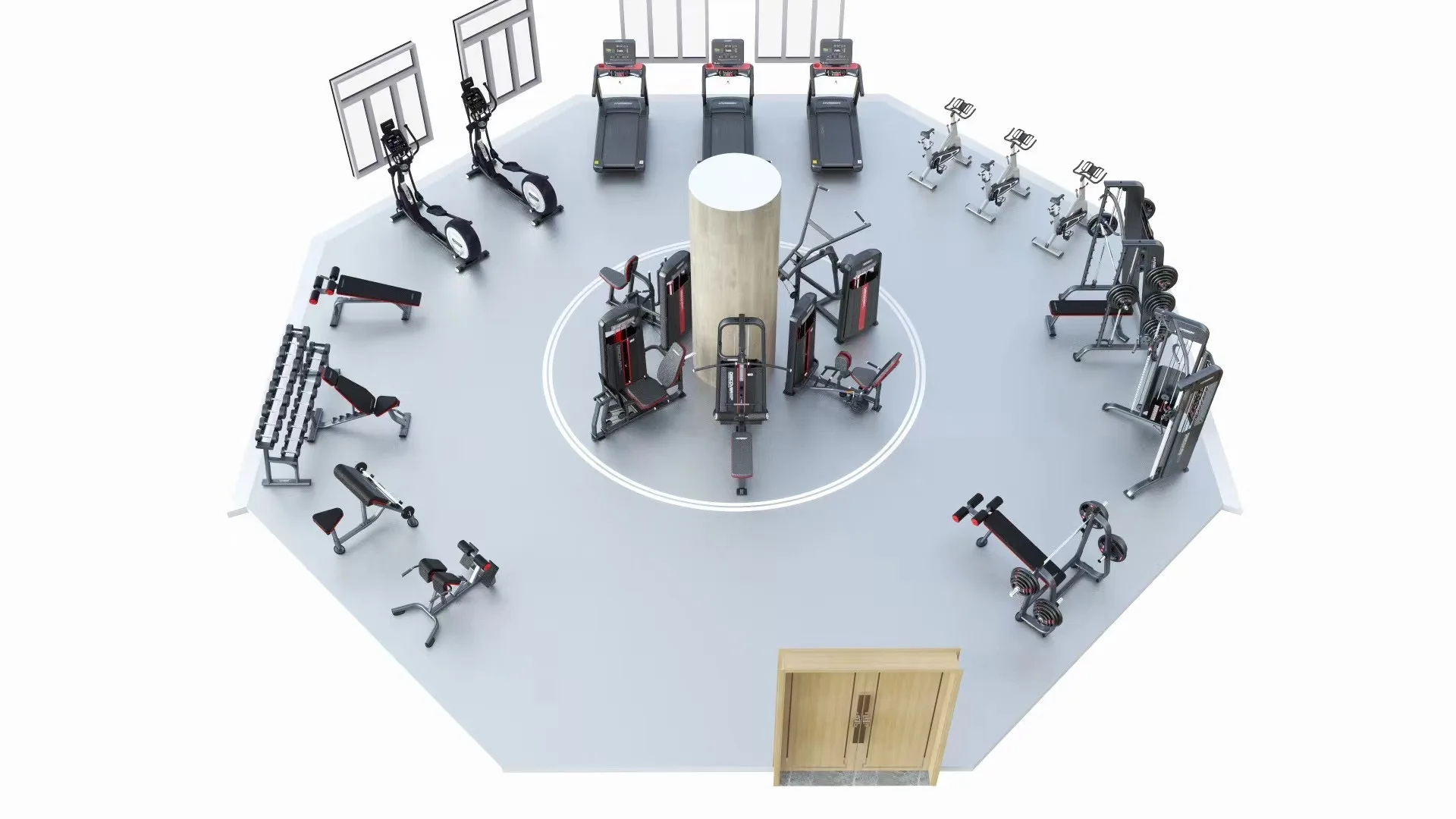 110V/220V Commercial Led Screen Gym Treadmill Cardio Training Walking Running Machine Guangzhou Supplier Full Fitness Equipment