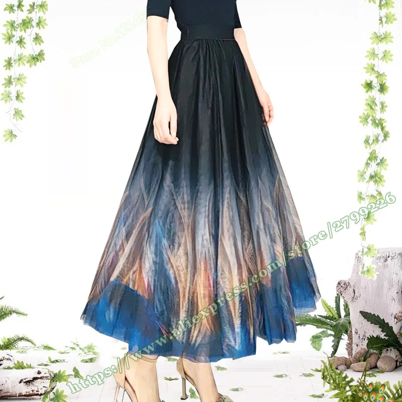 ladies-mid-aged-elegant-mesh-long-maxi-skirt-2023-plus-size-5xl-female-skirts-for-womens