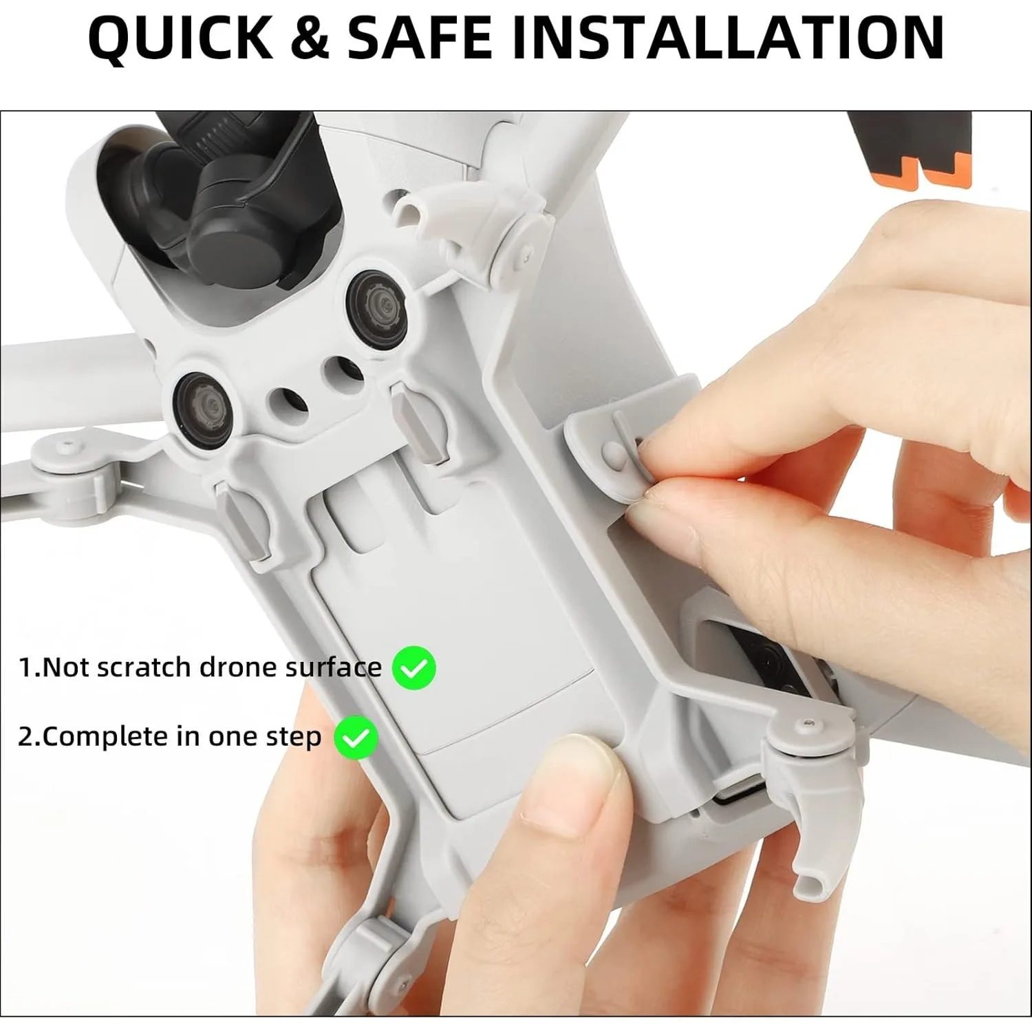 DJI Mini 3 Pro 그레이와 호환되는 강화된 스파이더 기어 랜딩 기어 확장 지지대 보호대