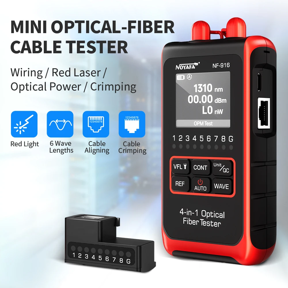mieufa NOYAFA NF-916 4 In 1 Optical Fiber Tester Optical Power