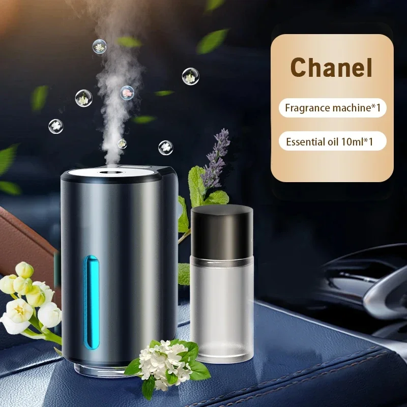Electric Car Air Freshener and Aroma Diffuser with Essential Oil Mist