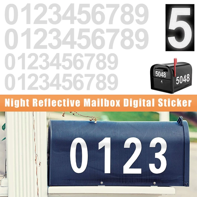 Reflective Mailbox Numbers