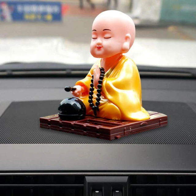 Figurines de poupée de moine bouddhiste, 1 pièce, statue voiture