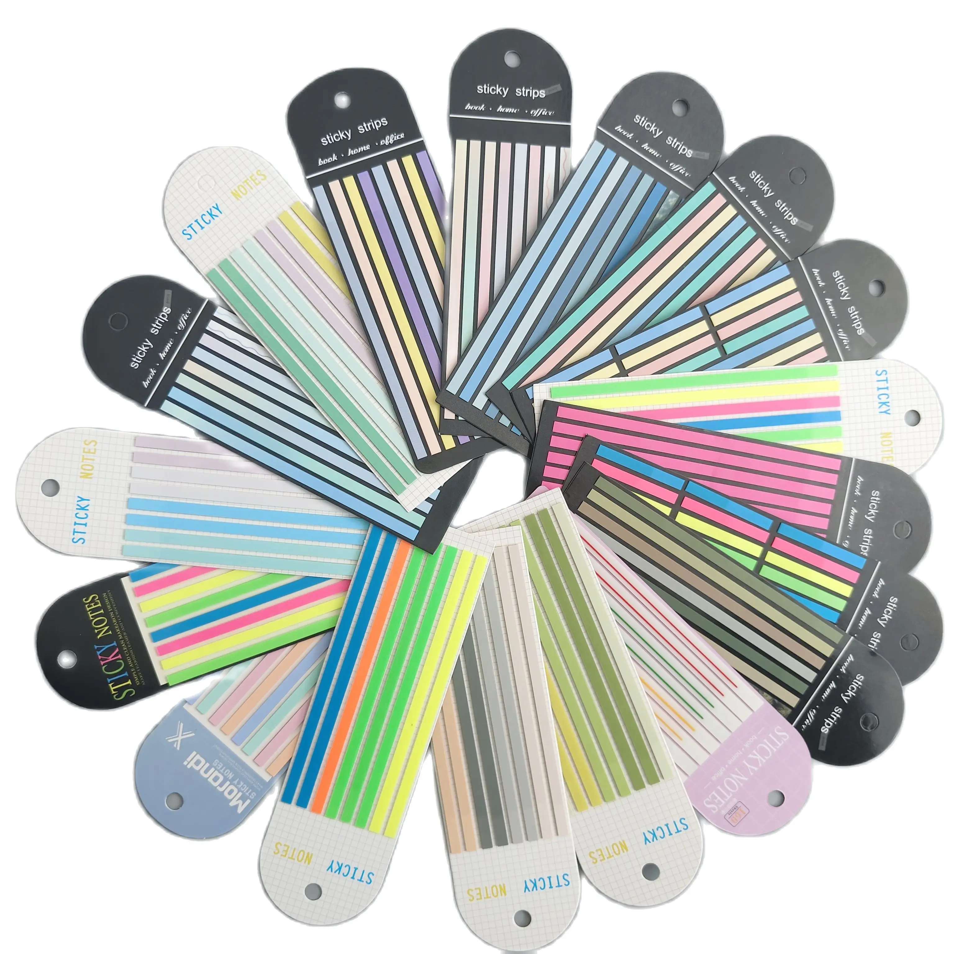 18 Packs  Transparent Sticky Notes Self-Adhesive Reading Book Annotation Notepad Bookmarks Memo Pad Index Tabs Cute 6