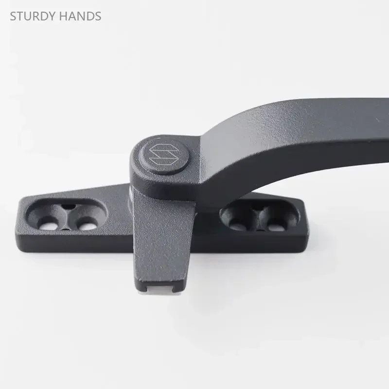 Window Handles 4PCS Aluminum Alloy 38 50 Type Seven Shaped Left Right Sliding Glass Door Lock Buckle