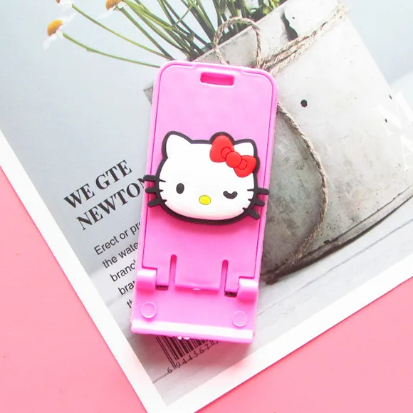 Cartoni Animati Sanrio Mini Phone Stand Kitty Desktop Semplice Supporto Per Telefono Pieghevole