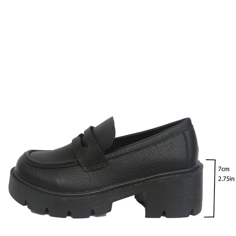 Round Toe Breathable Leather Plus Size Classic Designer Simple Wardrobe Staple Premium Comfortable New Women's Loafers