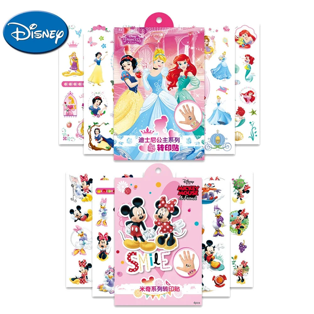 

Disney Cartoon Minnie Mouse Kids Temporary Tattoo Stickers Toy Frozen Elsa Anna Princess Body Art Waterproof Tattoo Stickers