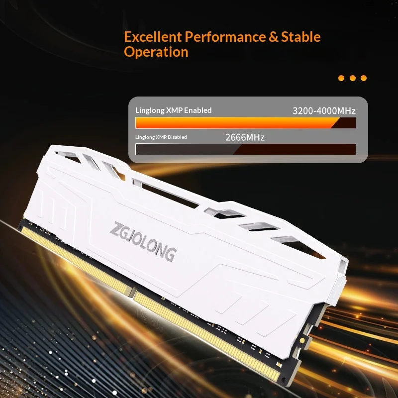 베스트셀러 Zgjolong DDR4 고성능 메모리 램 32GB 16GB x2 3200MHz 3600MHz 하이닉스 칩 XMP 히트싱크 데스크탑 PC용