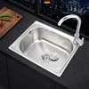 Durable Thickened 304 Stainless Steel Kitchen Sink  Single Large Basin Sink Set Offering Long-lasting and Functional Use 2