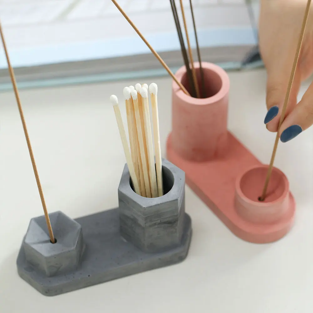 Stampo in resina per porta incenso, decorazione artistica fatta a mano, stampi in silicone per bruciatori di incenso, forniture artigianali, stampi in resina epossidica per la casa e la sala yoga