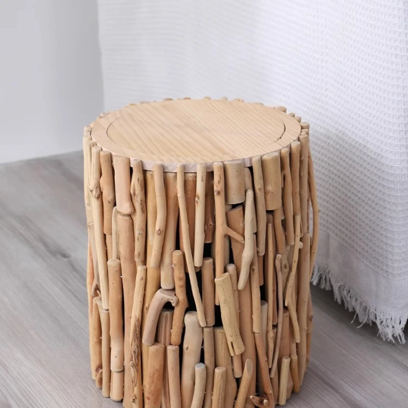 노르딕 스타일 쓰레기통 천연 목재 가정용 거실 일본식 심플 침실 사무실 창의적인 높은 쓰레기통