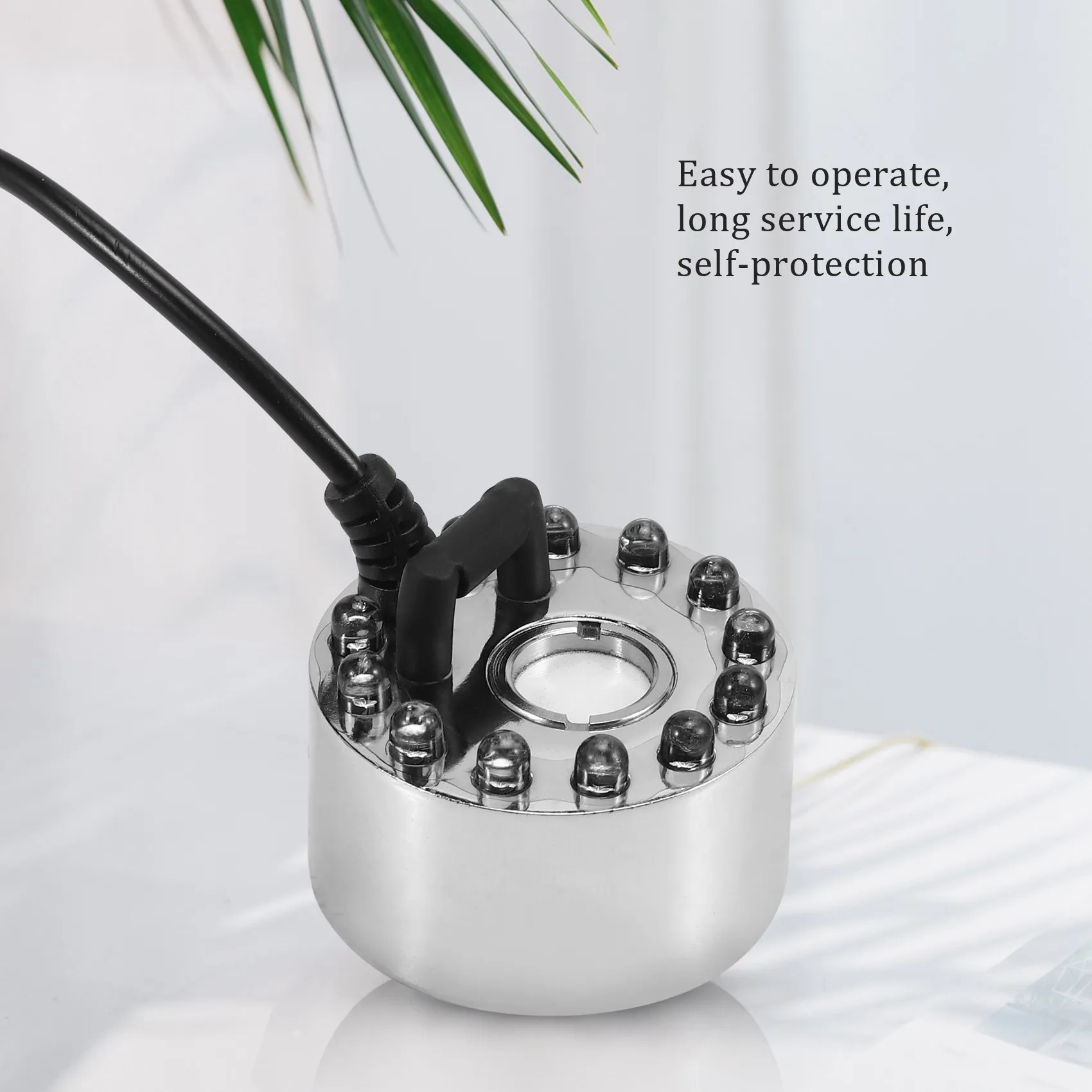 Ultrasonic Mist Maker Fogger Water Fountain Pond 12 LED 4