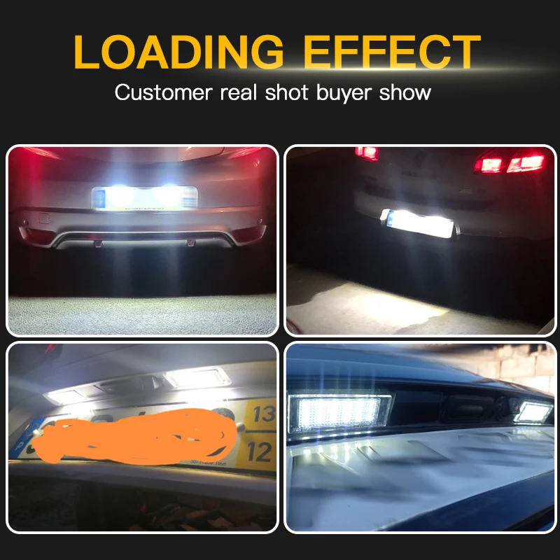 Luci Targa Led,Luce Targa 1 PZ Auto Bianco Numero targa Luci for Renault Megane 2 Clio Laguna 2 Megane 3 Maestro Twingo Vel Satis Opel Movano