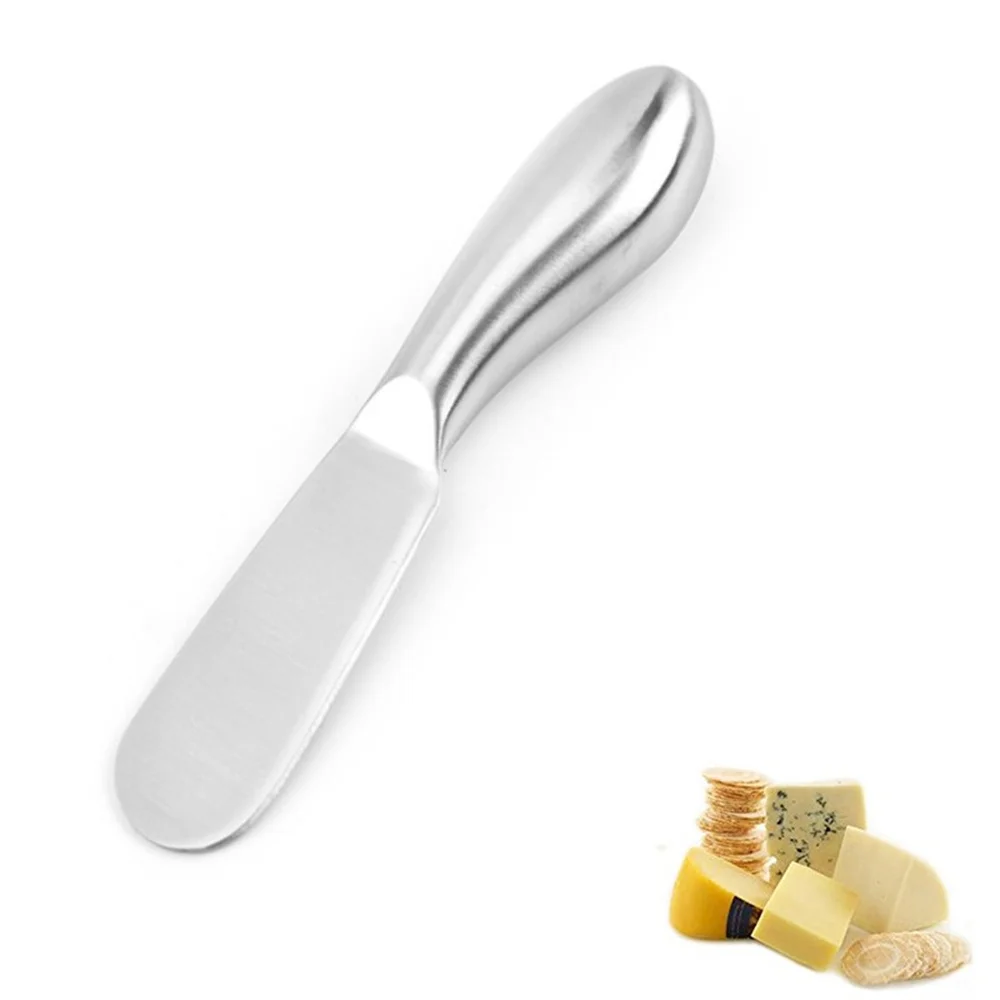 Description Picture 3 of itemStainless Steel Butter Knife Pizza Hole Cheese Dessert Jam Knife Cutlery Creme Knives Breakfast Toast Bread Knife Kitchen Tools