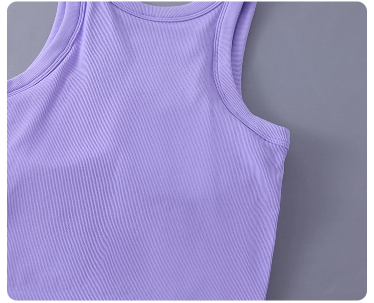 Women's Pink Vest with Chest Pad for Comfortable Flexibility for Breathable Vest Women's Soft Vest Exposed Navel