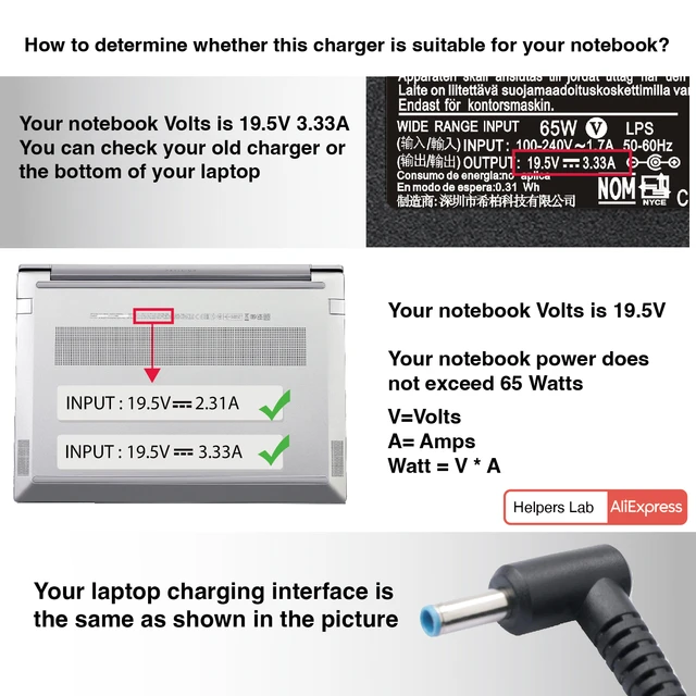 USB-C AC-adapter 45 Watt original for HP ProBook 635 Aero G8