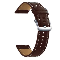 Genuine Leather Watch Strap - Premium Quality 20mm/22mm Band - 22mm (BROWN)