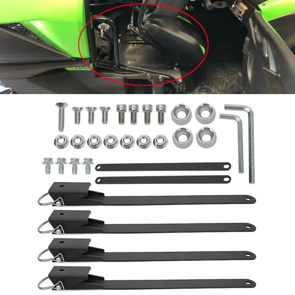 Flip Up Seat Kit Quick Pin Removal 12MM Bolt For Kawasaki Teryx KRX 1000 KRF1000