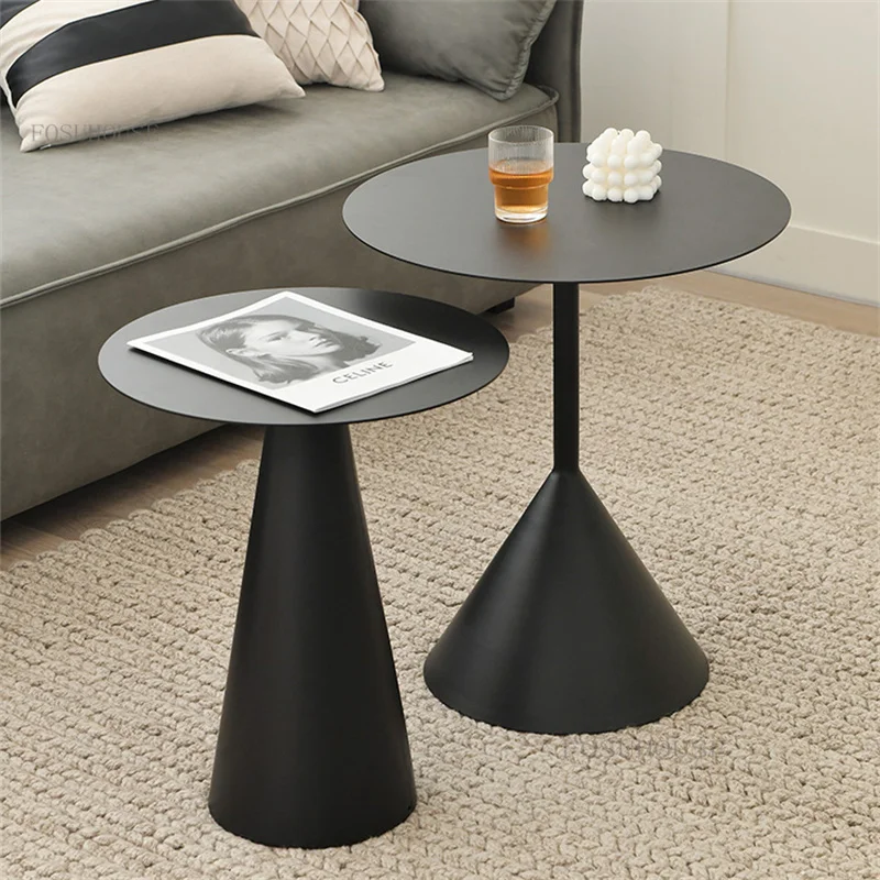 Modern Minimalist Wrought Iron Coffee Tables for Living Room Creative