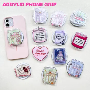 Kindle Bookish Magsafe Phone Grip Magnetic Kindle Holder Pink Kindle Accessories Bookish Merch Book for iPhone Samsung Xiaomi