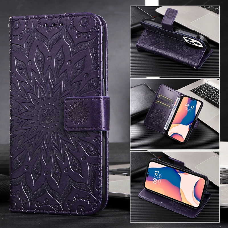 Onn Walmart Crossbody Wallet Phone Case Etui Leather Wallet Flip