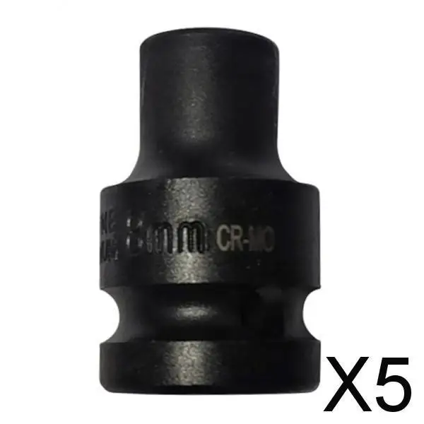 

5X 1/2" Drive 8mm Deep Metric 6 Point Universal Impact Socket Tool 38mm Long