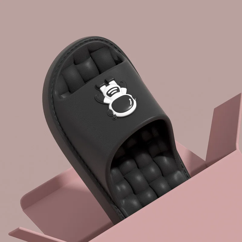 Explosions fashion thick-soled slipper female summer indoor couple home bathroom anti-slip shower slippers male