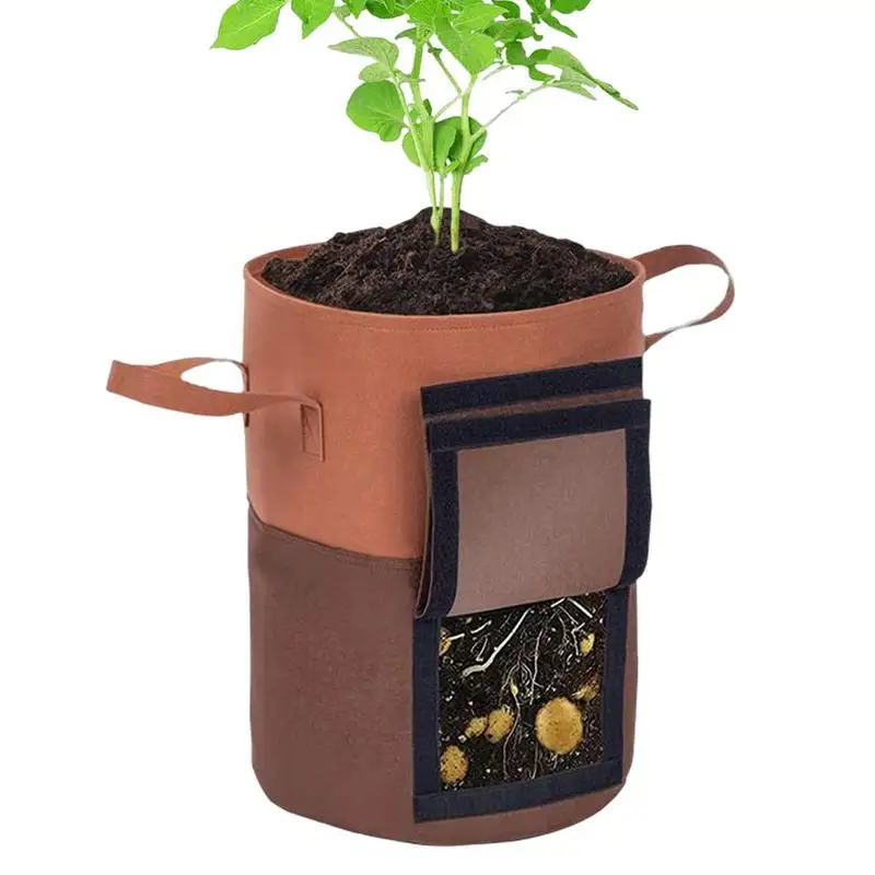 

Potato Grow Bags 1PCS Durable Non woven Fabric Vegetable Planter Growing Bag Outdoor Garden Potato Grow Bag Gardening Tools