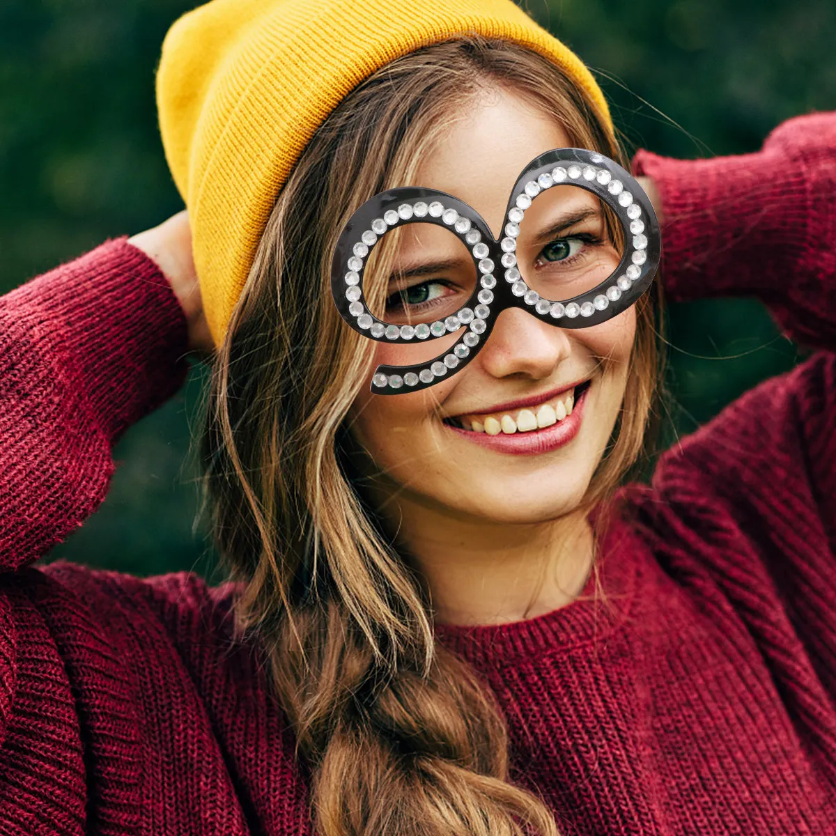 1Pcs 숫자 안경 장식 세련된 파티 안경 생일 축하 사진 장식 재미있는 액세서리